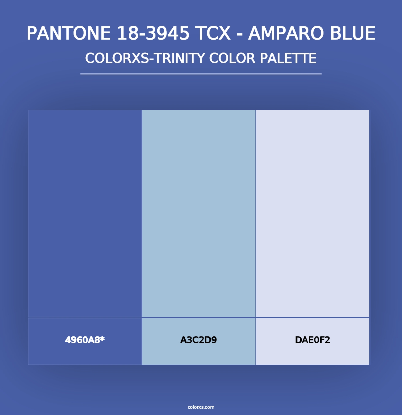 PANTONE 18-3945 TCX - Amparo Blue - Colorxs Trinity Palette