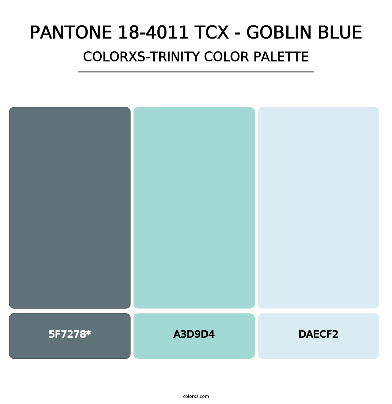 PANTONE 18-4011 TCX - Goblin Blue - Colorxs Trinity Palette