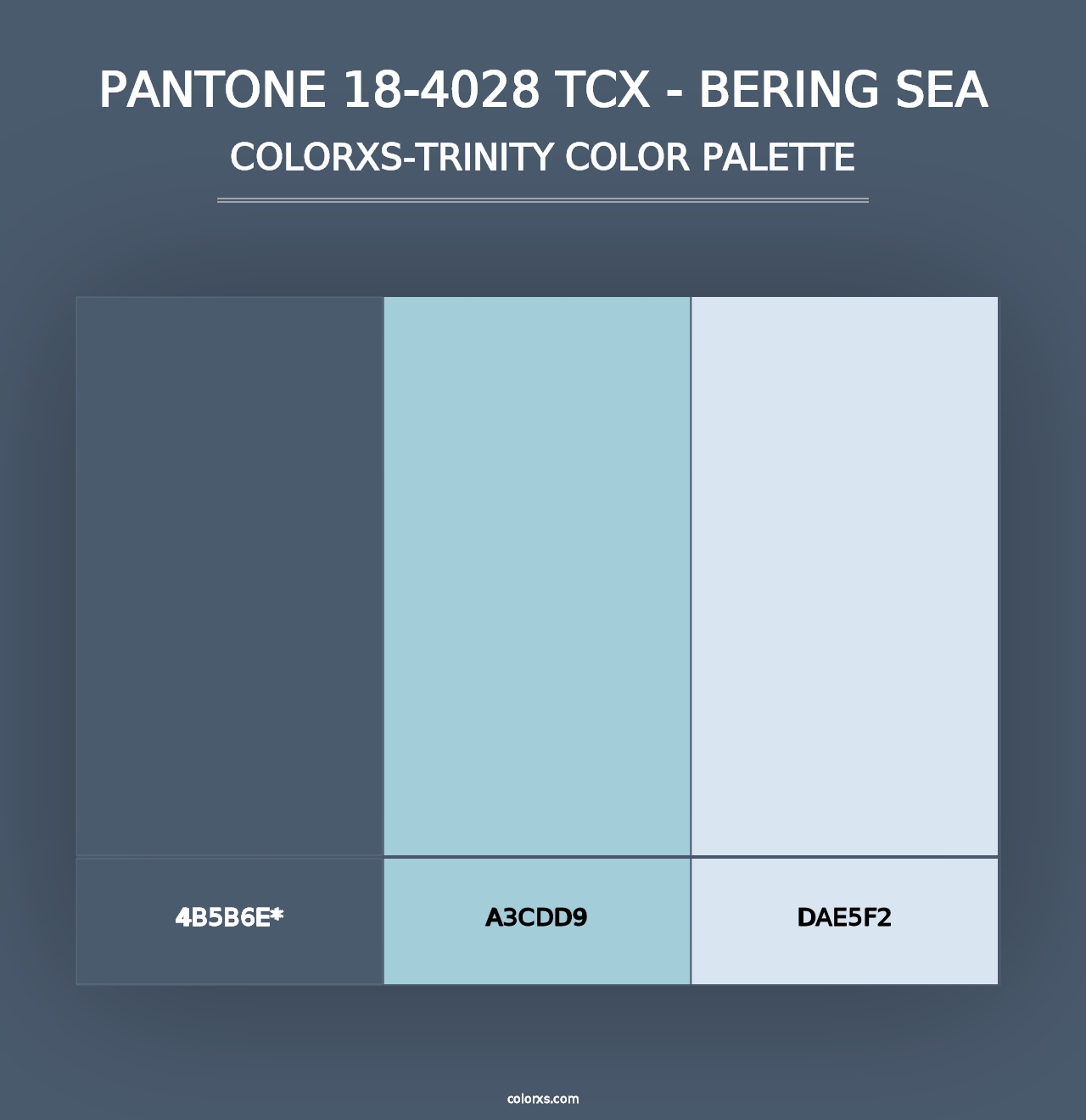 PANTONE 18-4028 TCX - Bering Sea - Colorxs Trinity Palette