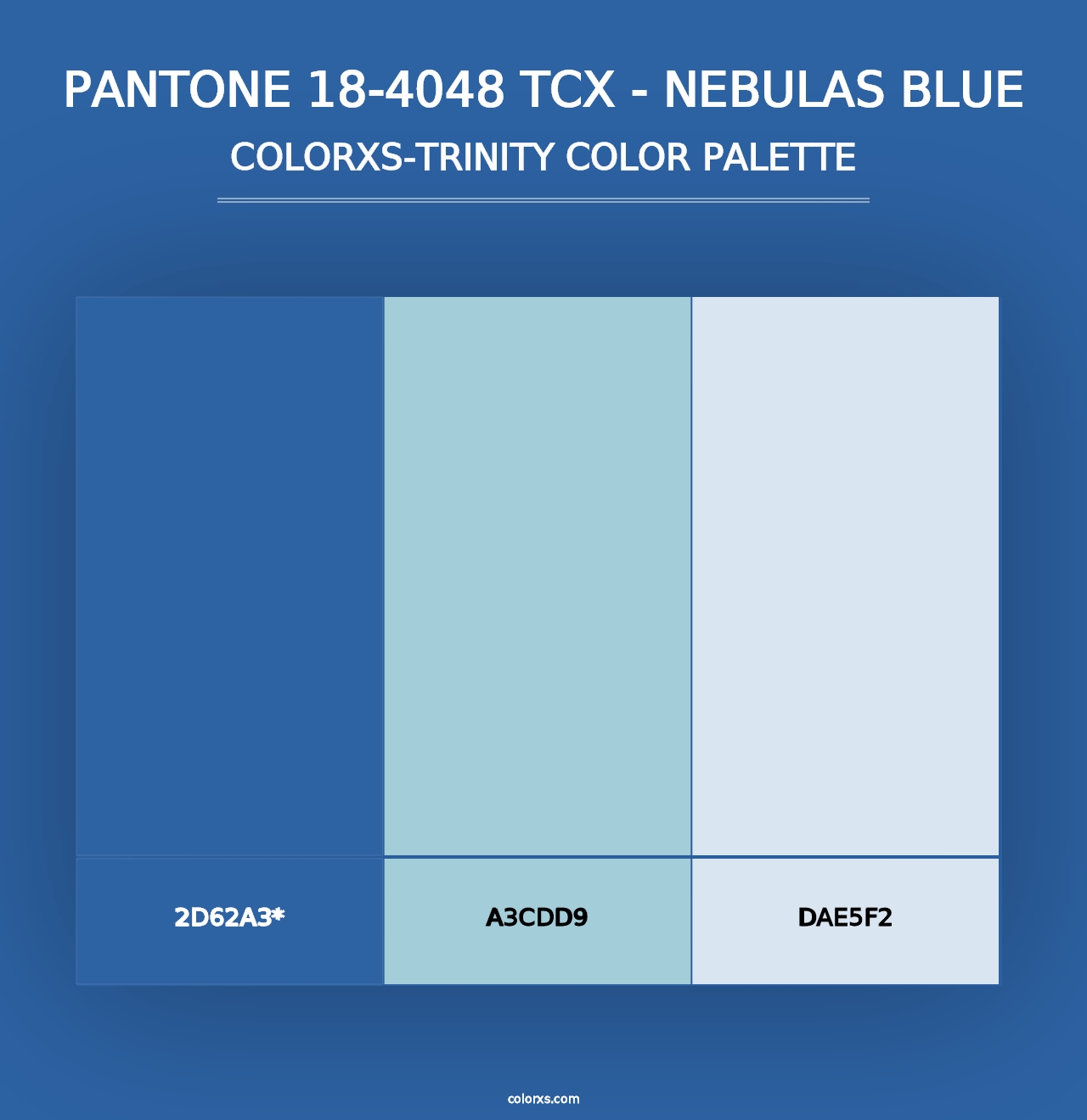 PANTONE 18-4048 TCX - Nebulas Blue - Colorxs Trinity Palette