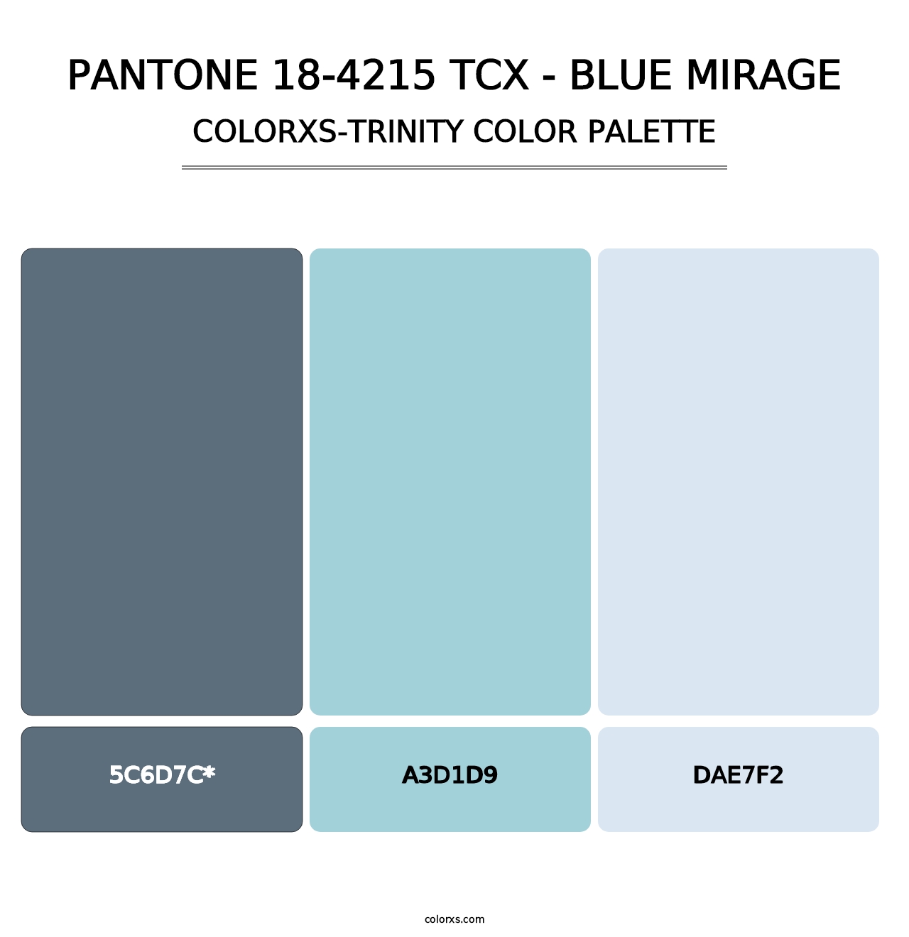 PANTONE 18-4215 TCX - Blue Mirage - Colorxs Trinity Palette