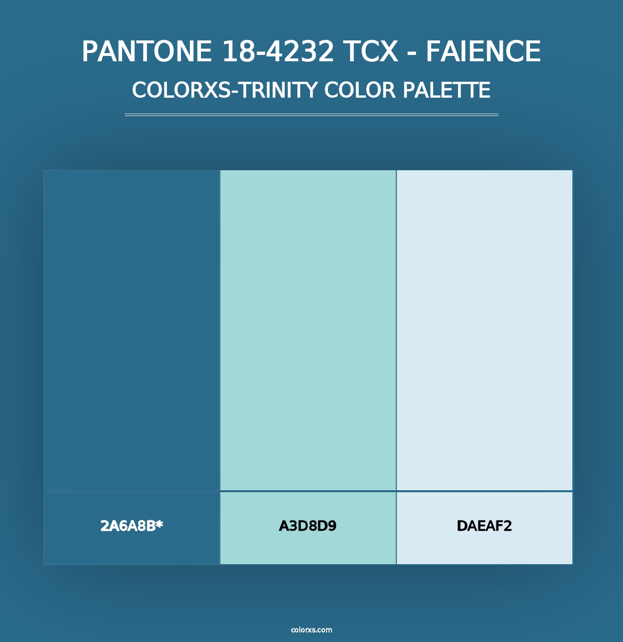 PANTONE 18-4232 TCX - Faience - Colorxs Trinity Palette