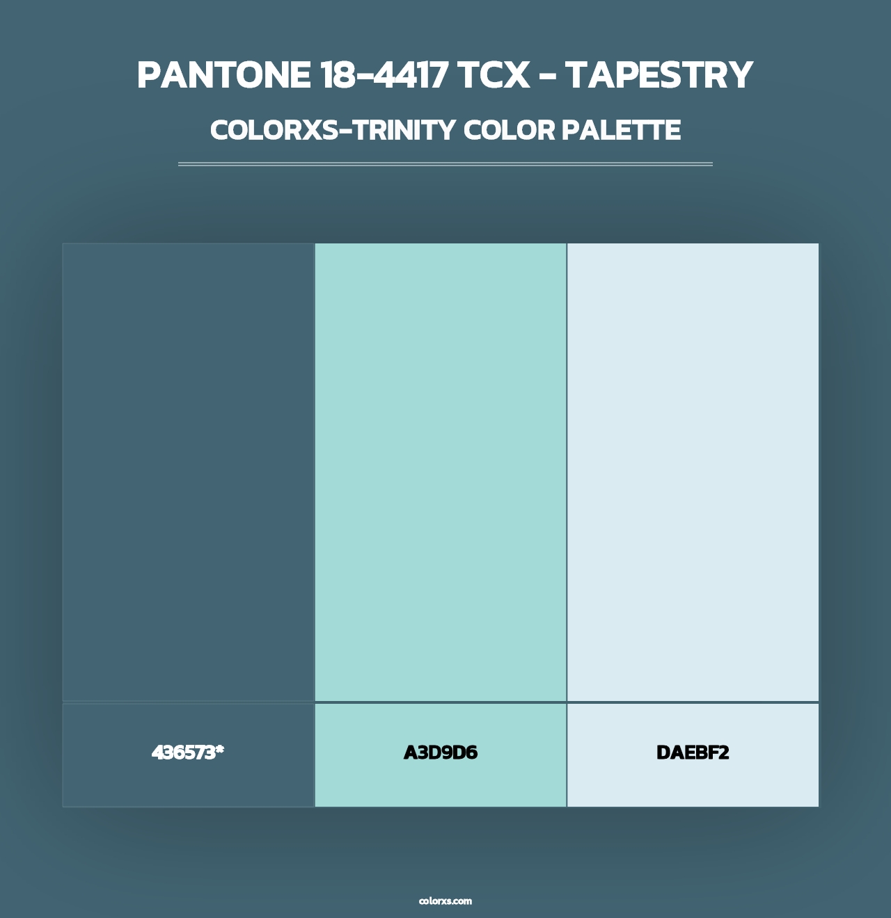 PANTONE 18-4417 TCX - Tapestry - Colorxs Trinity Palette