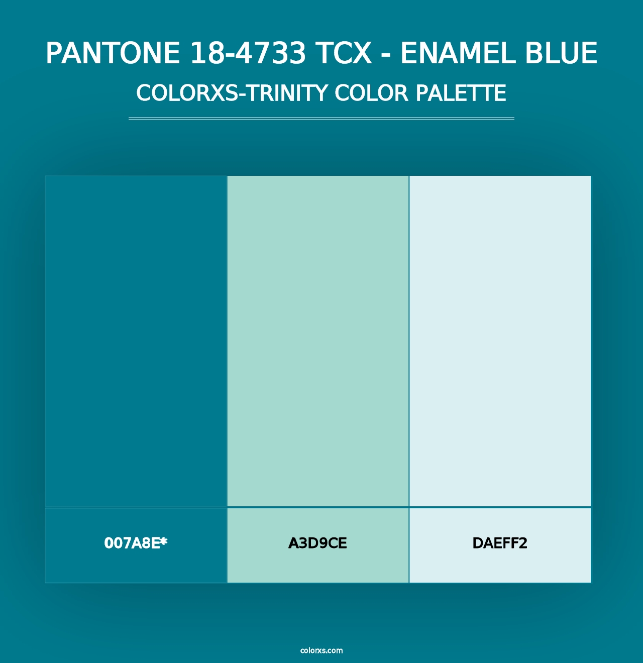 PANTONE 18-4733 TCX - Enamel Blue - Colorxs Trinity Palette