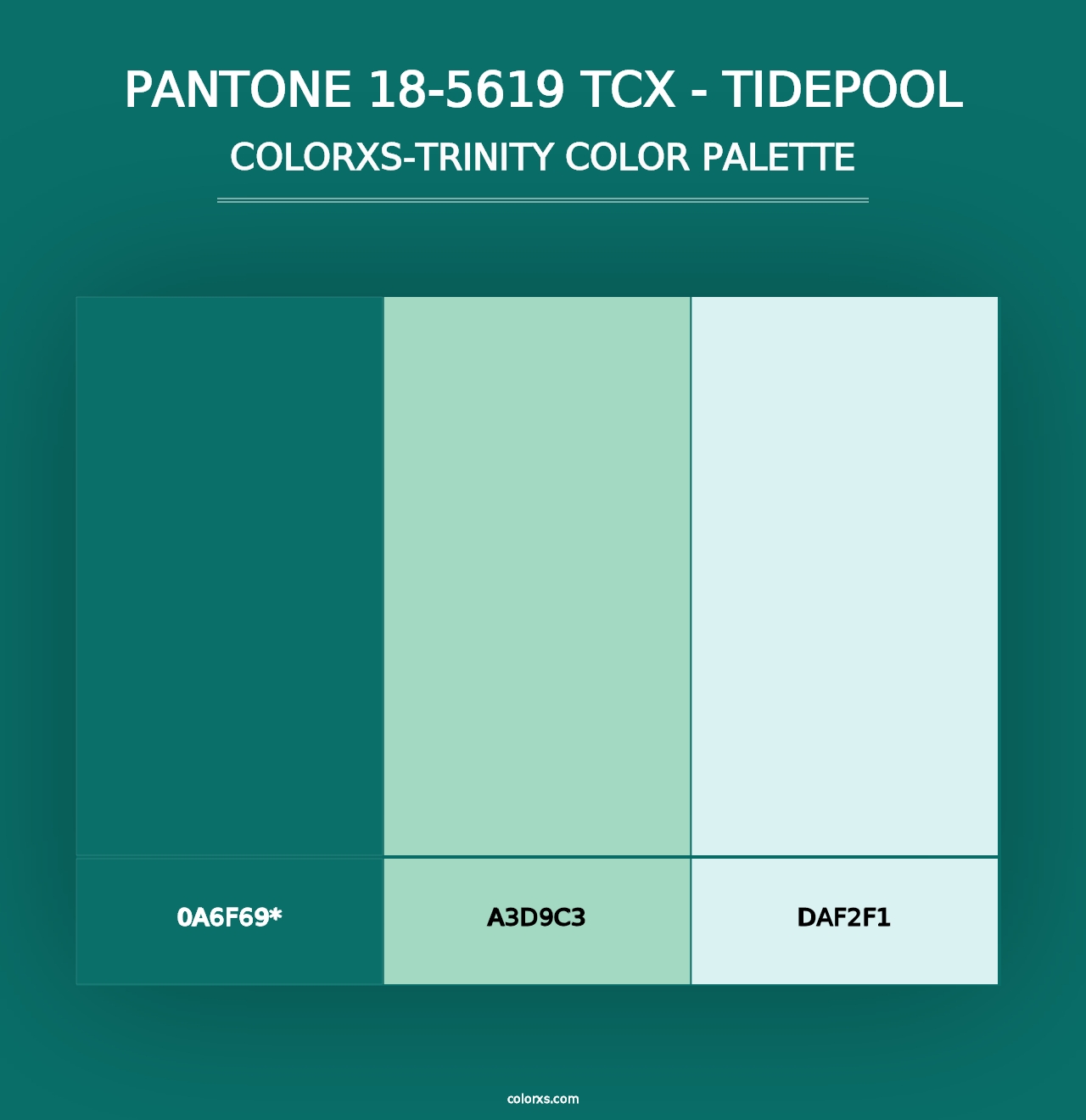 PANTONE 18-5619 TCX - Tidepool - Colorxs Trinity Palette