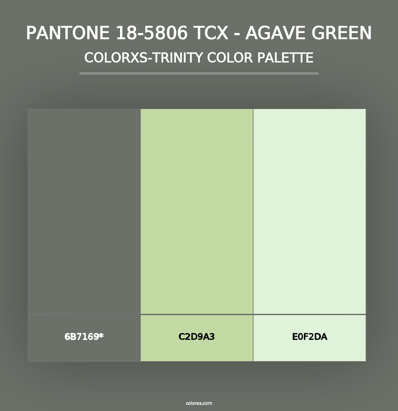 PANTONE 18-5806 TCX - Agave Green - Colorxs Trinity Palette