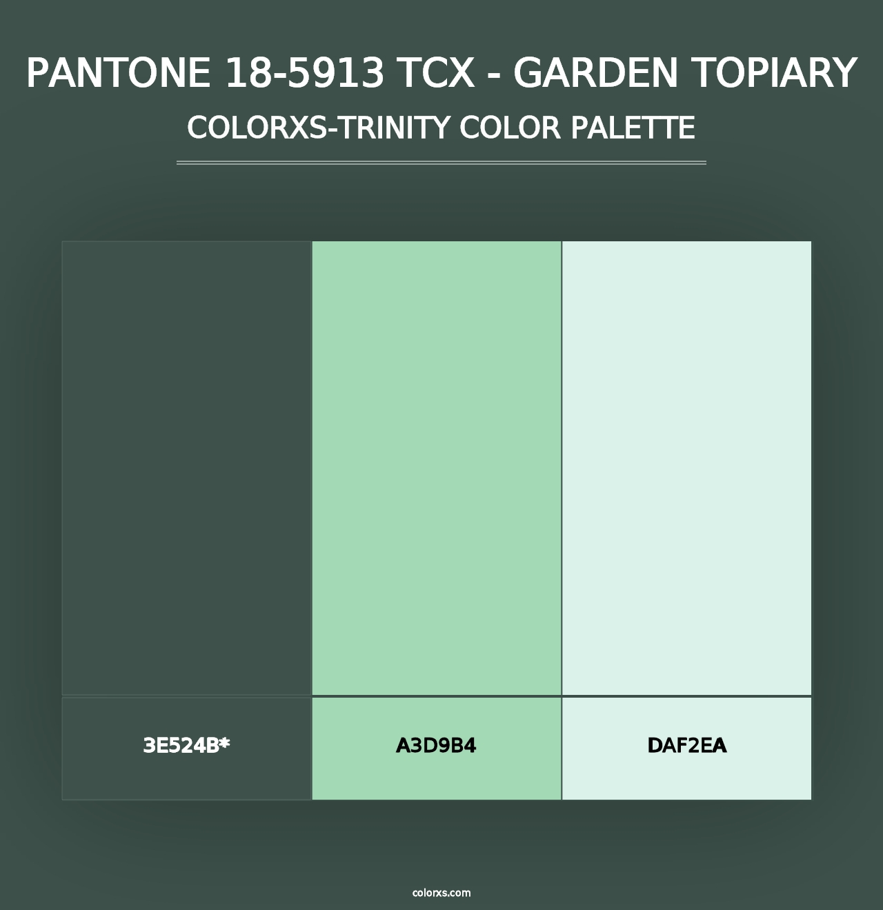 PANTONE 18-5913 TCX - Garden Topiary - Colorxs Trinity Palette