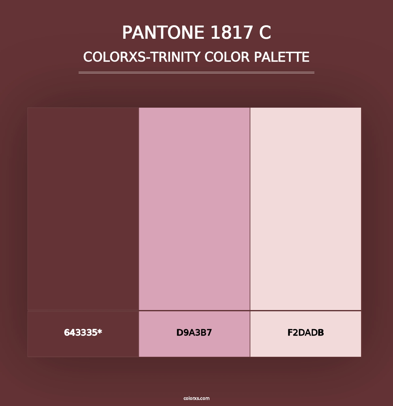 PANTONE 1817 C - Colorxs Trinity Palette