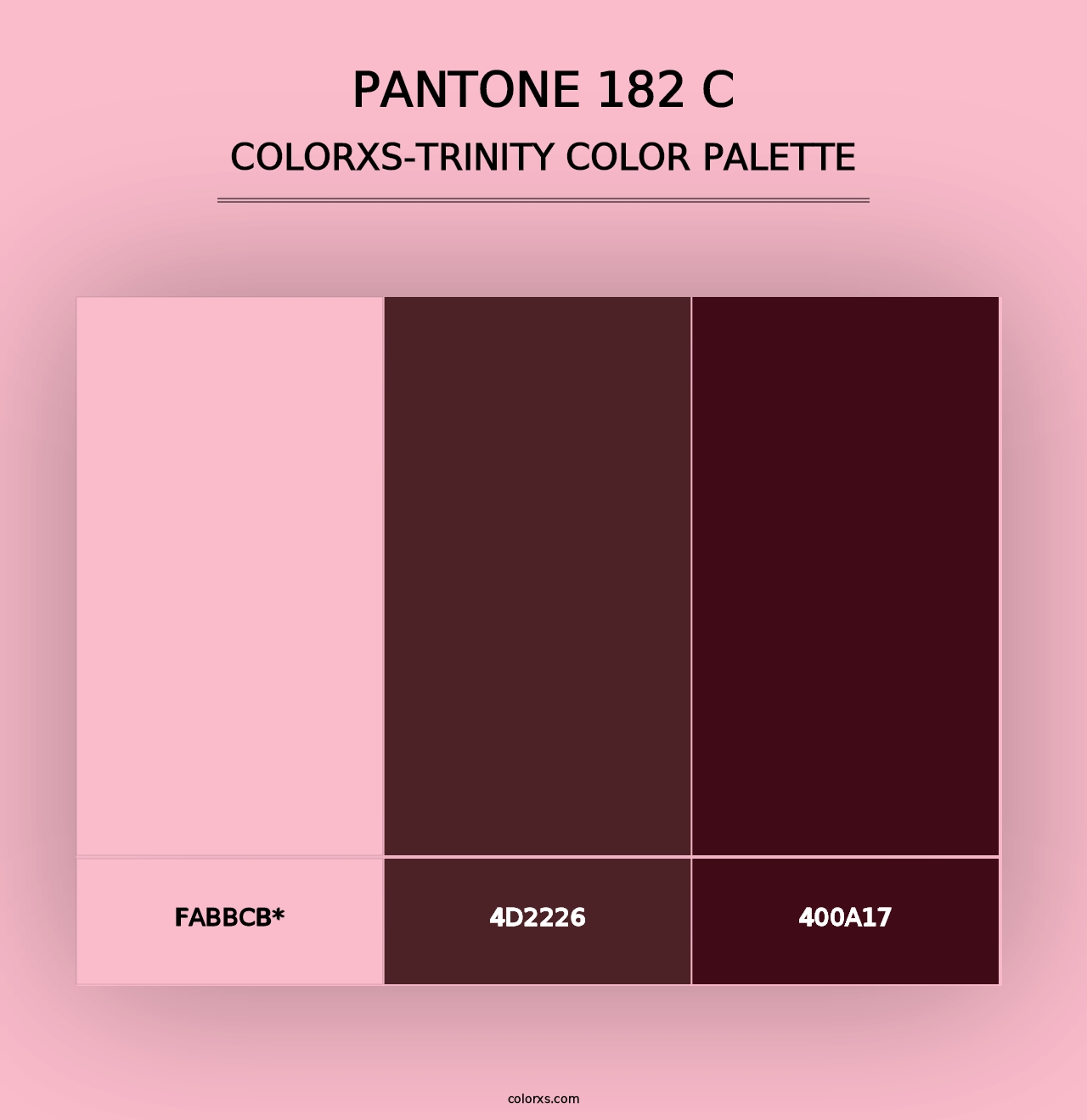 PANTONE 182 C - Colorxs Trinity Palette