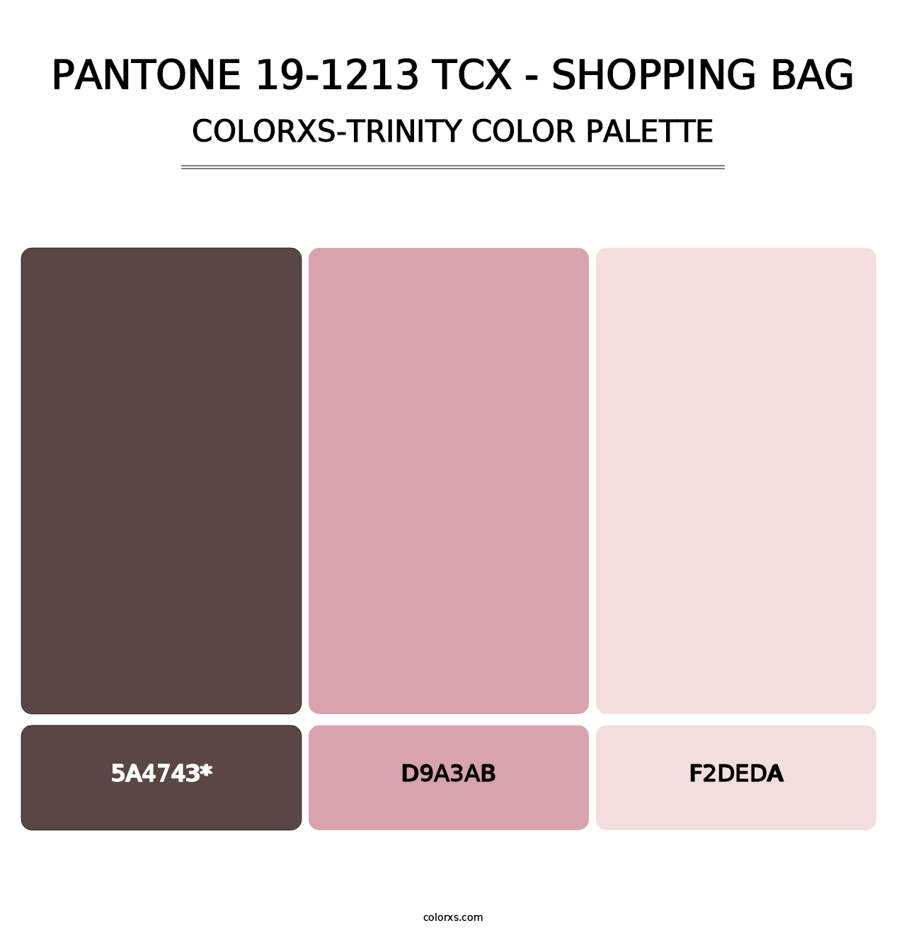 PANTONE 19-1213 TCX - Shopping Bag - Colorxs Trinity Palette