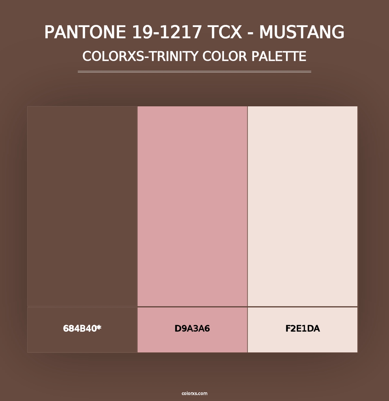 PANTONE 19-1217 TCX - Mustang - Colorxs Trinity Palette