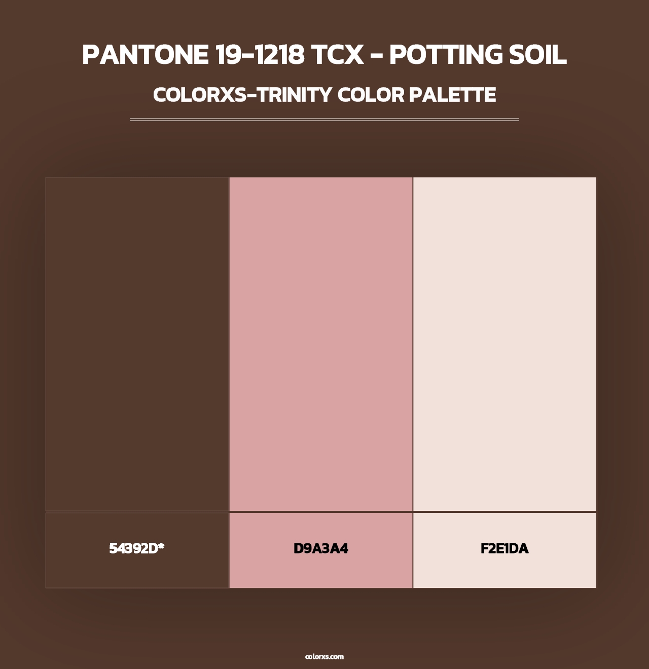 PANTONE 19-1218 TCX - Potting Soil - Colorxs Trinity Palette