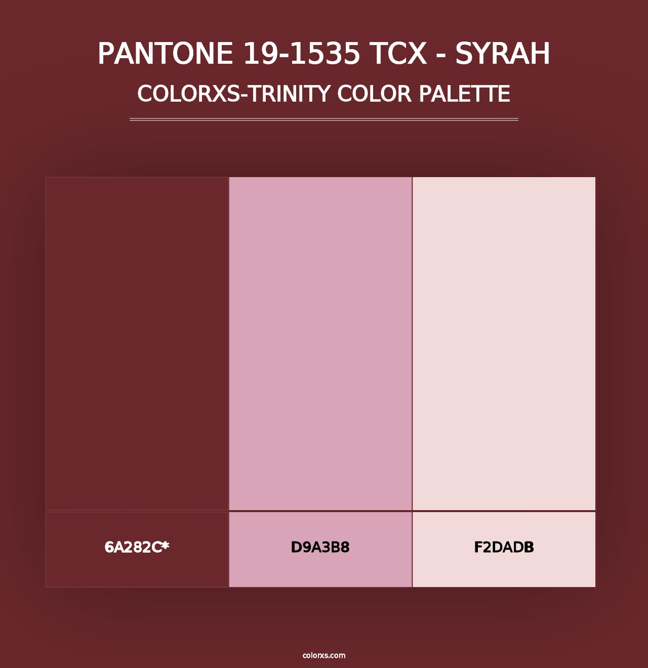 PANTONE 19-1535 TCX - Syrah - Colorxs Trinity Palette