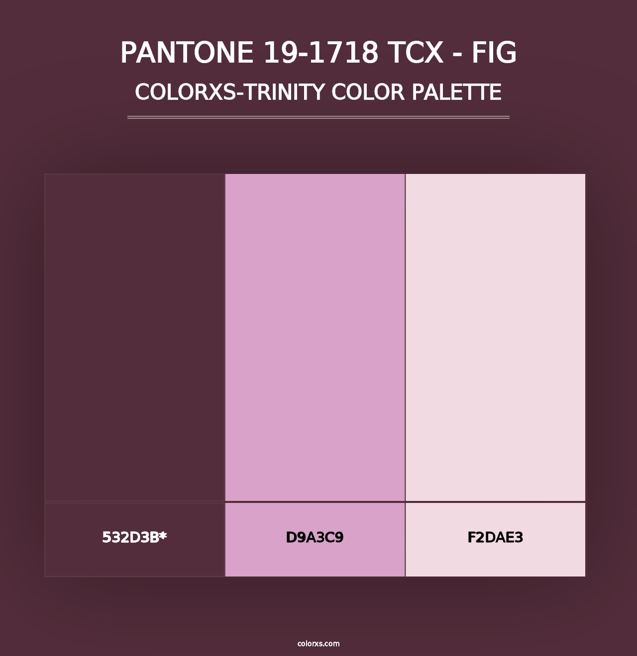 PANTONE 19-1718 TCX - Fig - Colorxs Trinity Palette