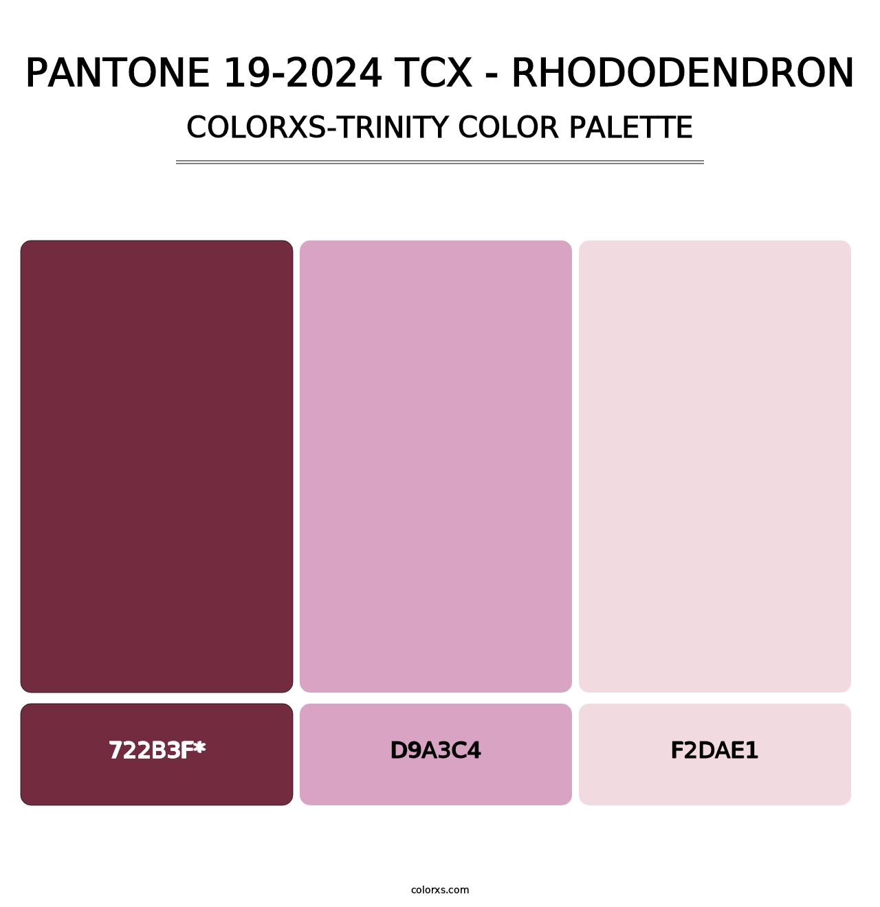 PANTONE 19-2024 TCX - Rhododendron - Colorxs Trinity Palette