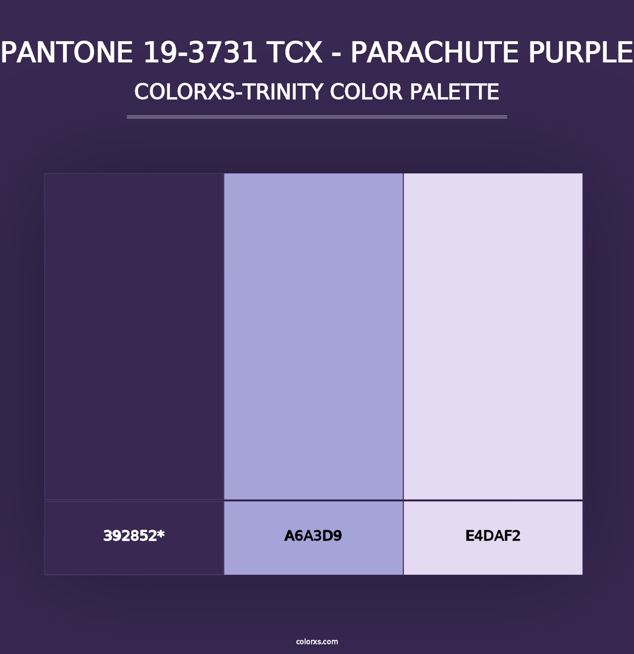 PANTONE 19-3731 TCX - Parachute Purple - Colorxs Trinity Palette