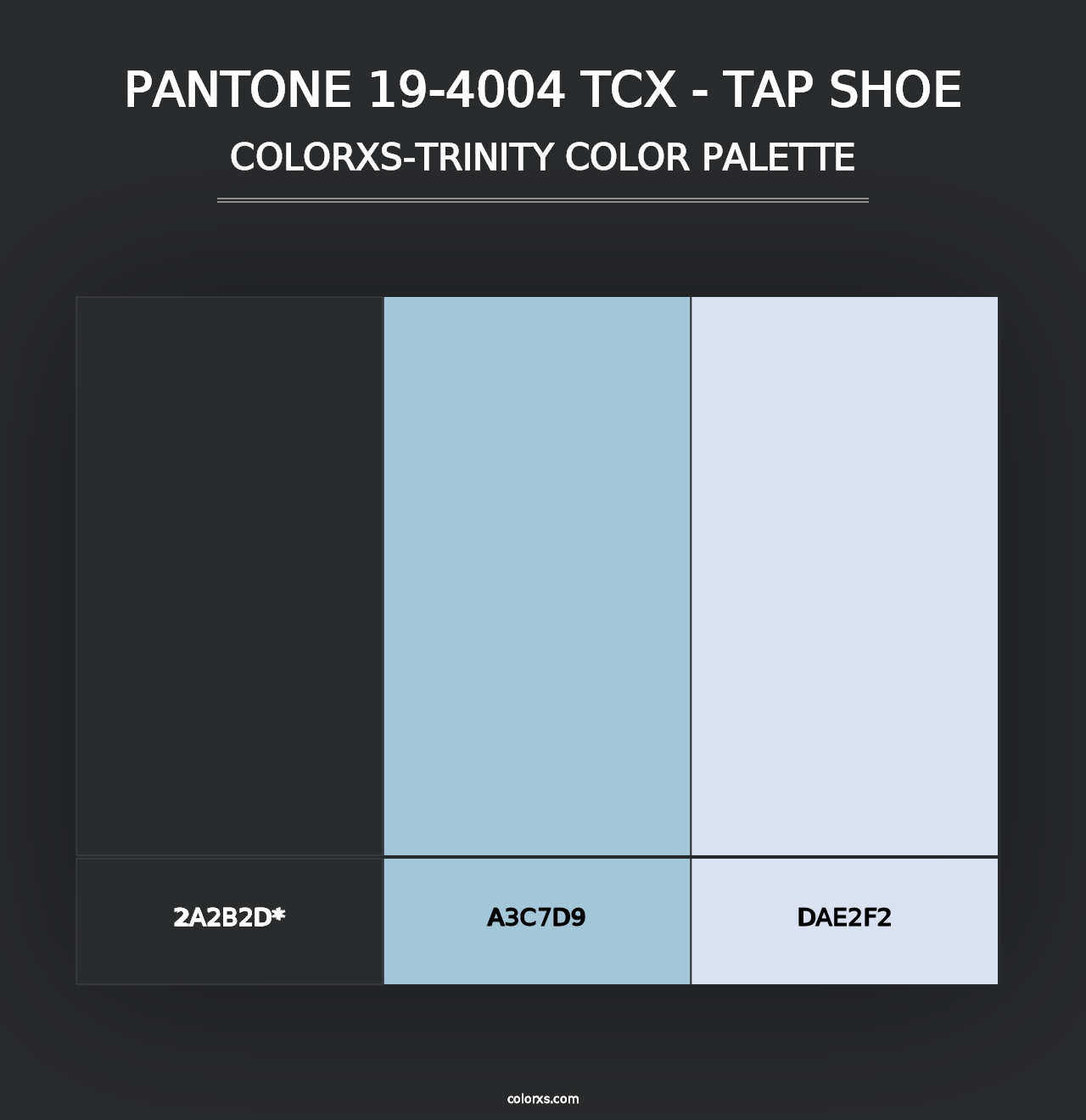 PANTONE 19-4004 TCX - Tap Shoe - Colorxs Trinity Palette