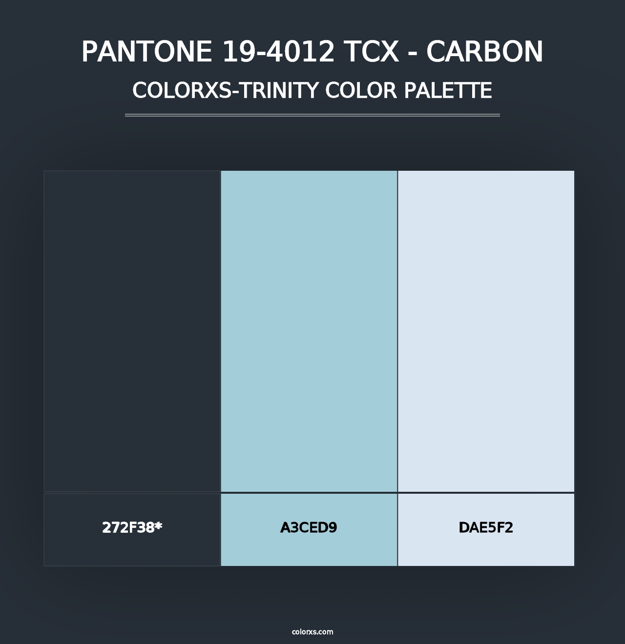 PANTONE 19-4012 TCX - Carbon - Colorxs Trinity Palette