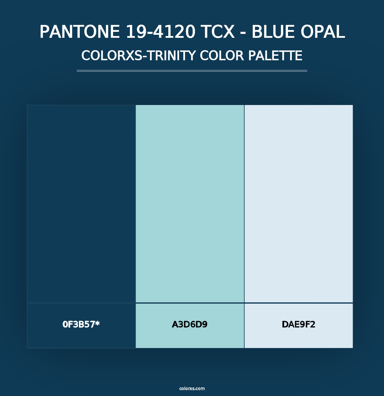 PANTONE 19-4120 TCX - Blue Opal - Colorxs Trinity Palette