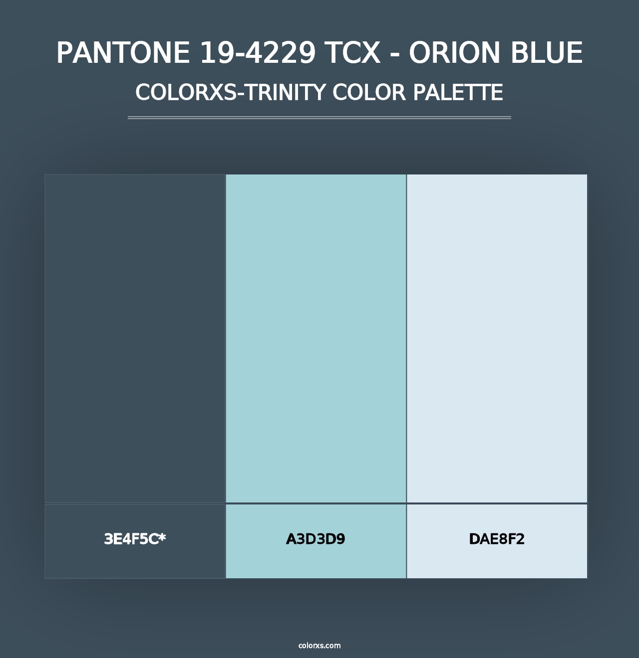 PANTONE 19-4229 TCX - Orion Blue - Colorxs Trinity Palette