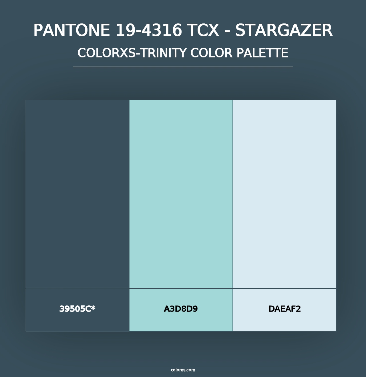 PANTONE 19-4316 TCX - Stargazer - Colorxs Trinity Palette