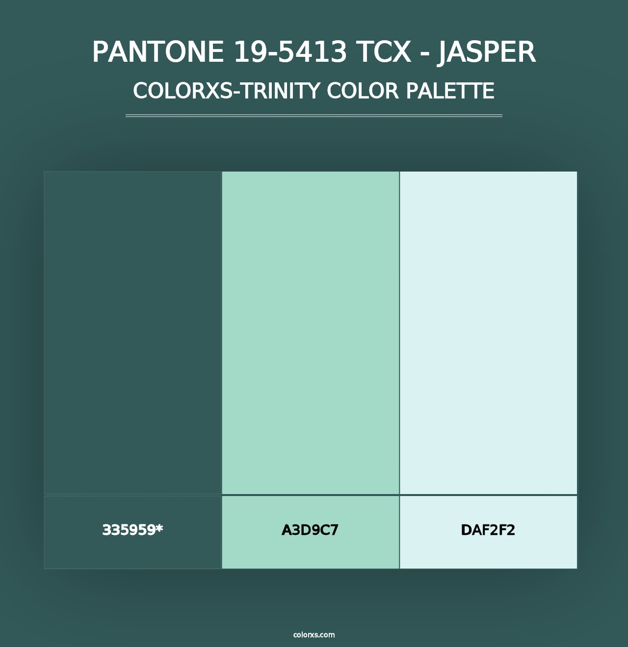 PANTONE 19-5413 TCX - Jasper - Colorxs Trinity Palette