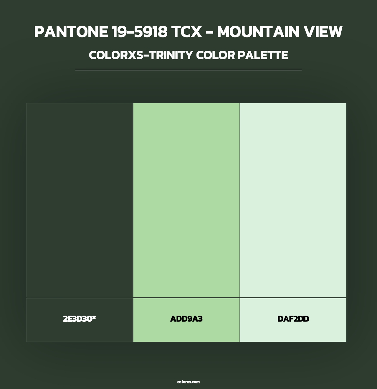 PANTONE 19-5918 TCX - Mountain View - Colorxs Trinity Palette