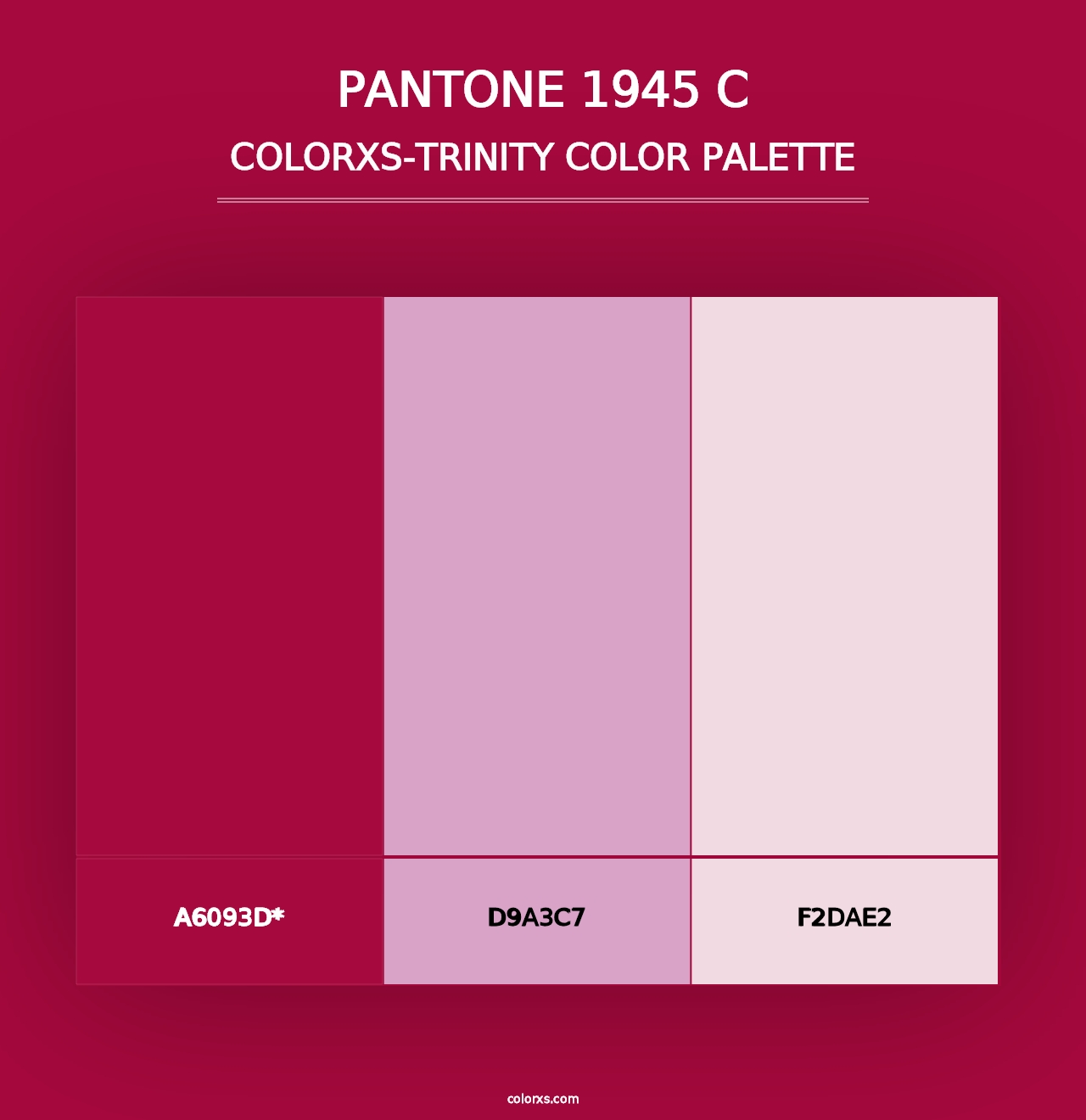 PANTONE 1945 C - Colorxs Trinity Palette