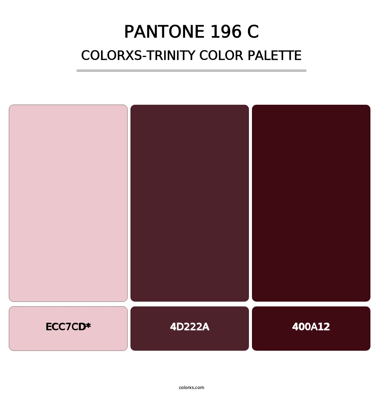 PANTONE 196 C - Colorxs Trinity Palette