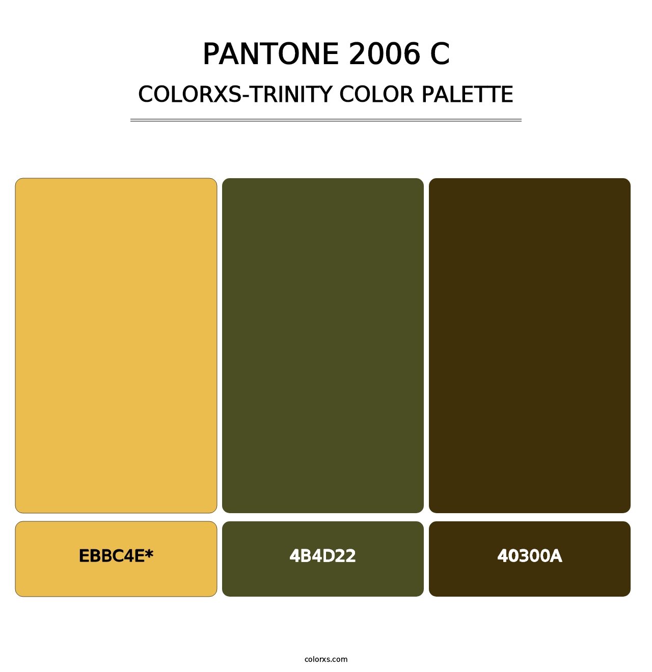 PANTONE 2006 C - Colorxs Trinity Palette