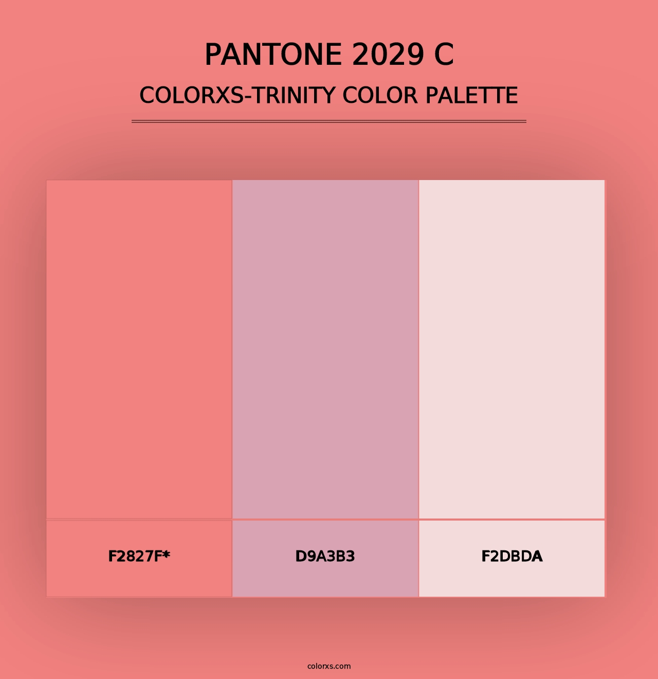 PANTONE 2029 C - Colorxs Trinity Palette