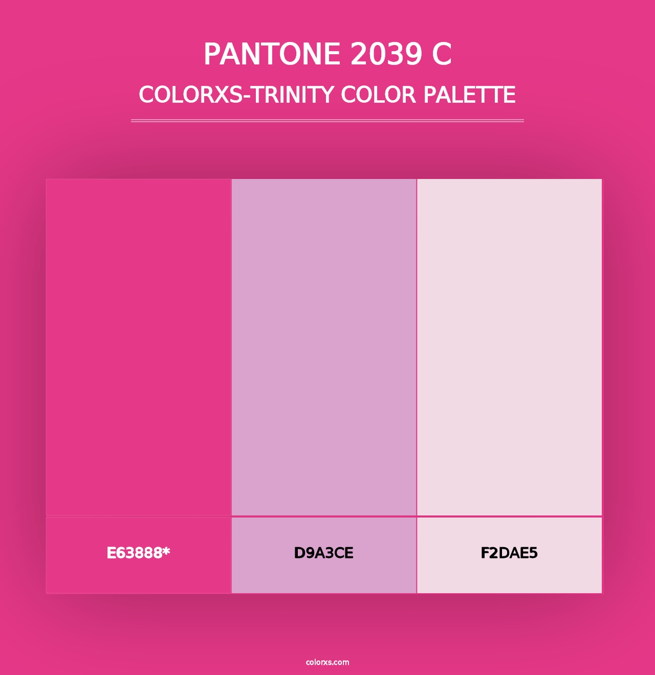 PANTONE 2039 C - Colorxs Trinity Palette