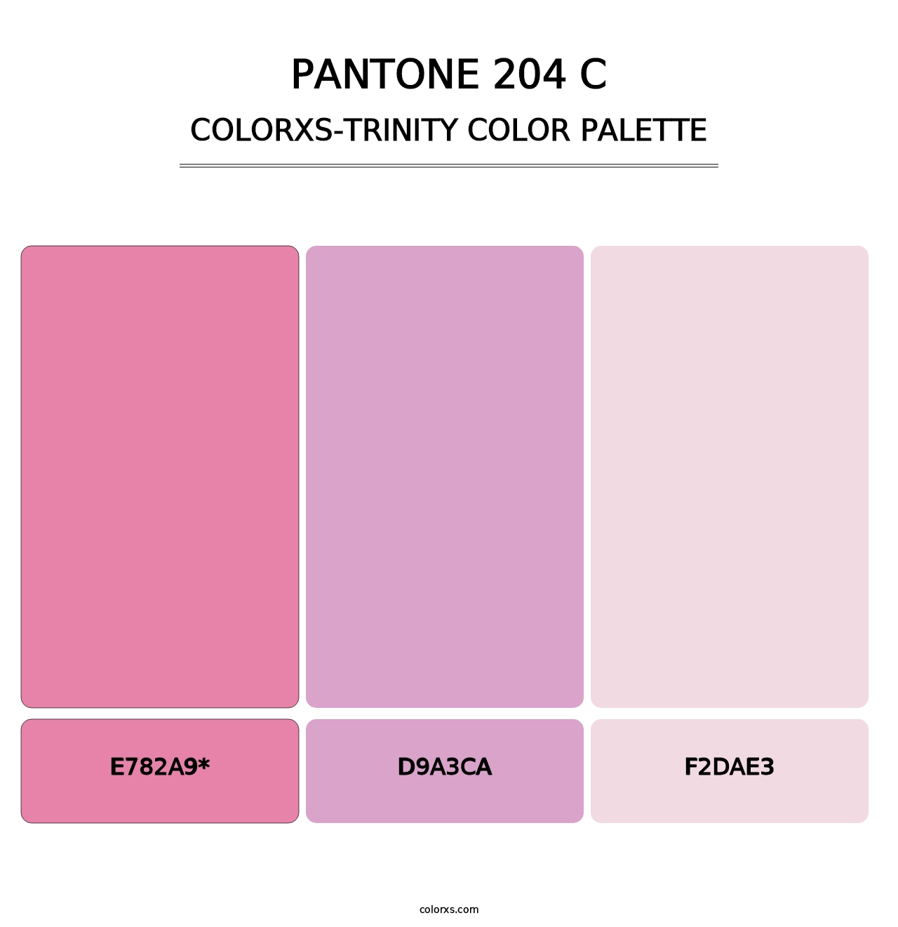 PANTONE 204 C - Colorxs Trinity Palette