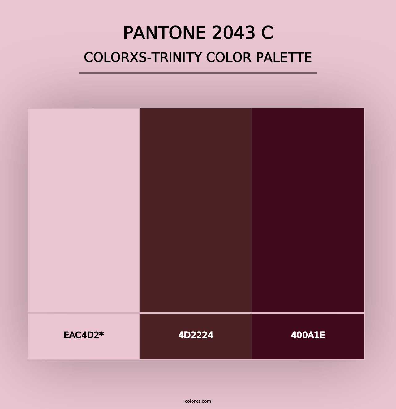 PANTONE 2043 C - Colorxs Trinity Palette