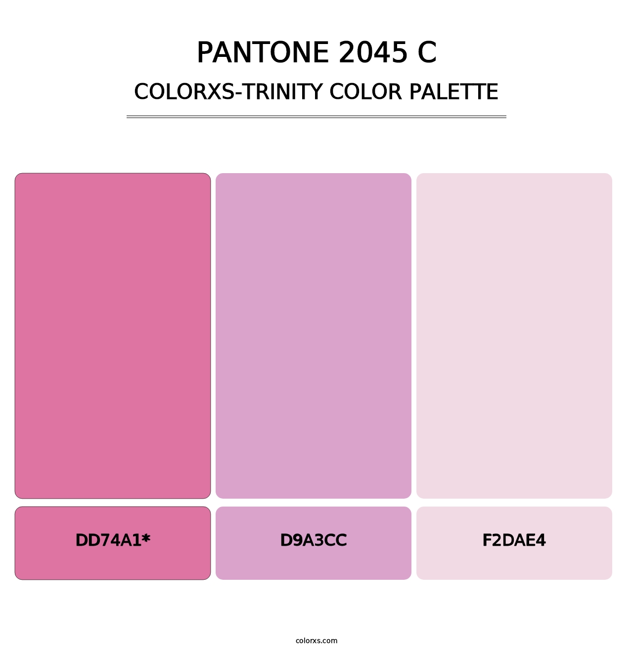 PANTONE 2045 C - Colorxs Trinity Palette