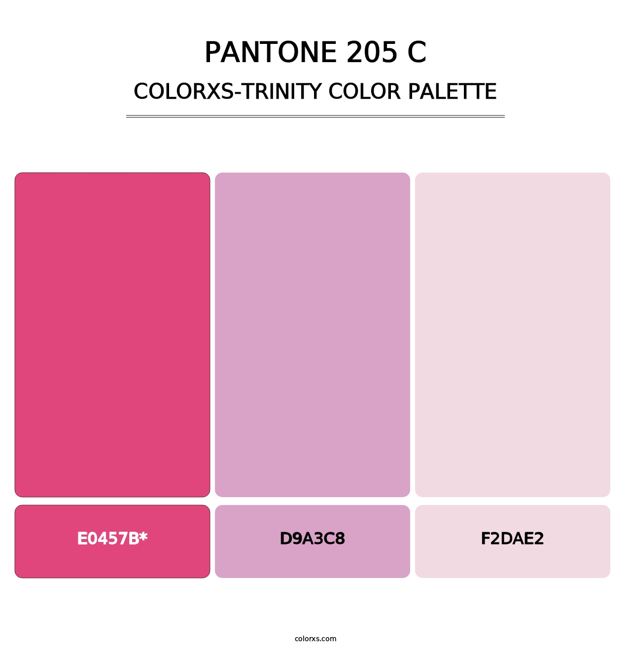 PANTONE 205 C - Colorxs Trinity Palette