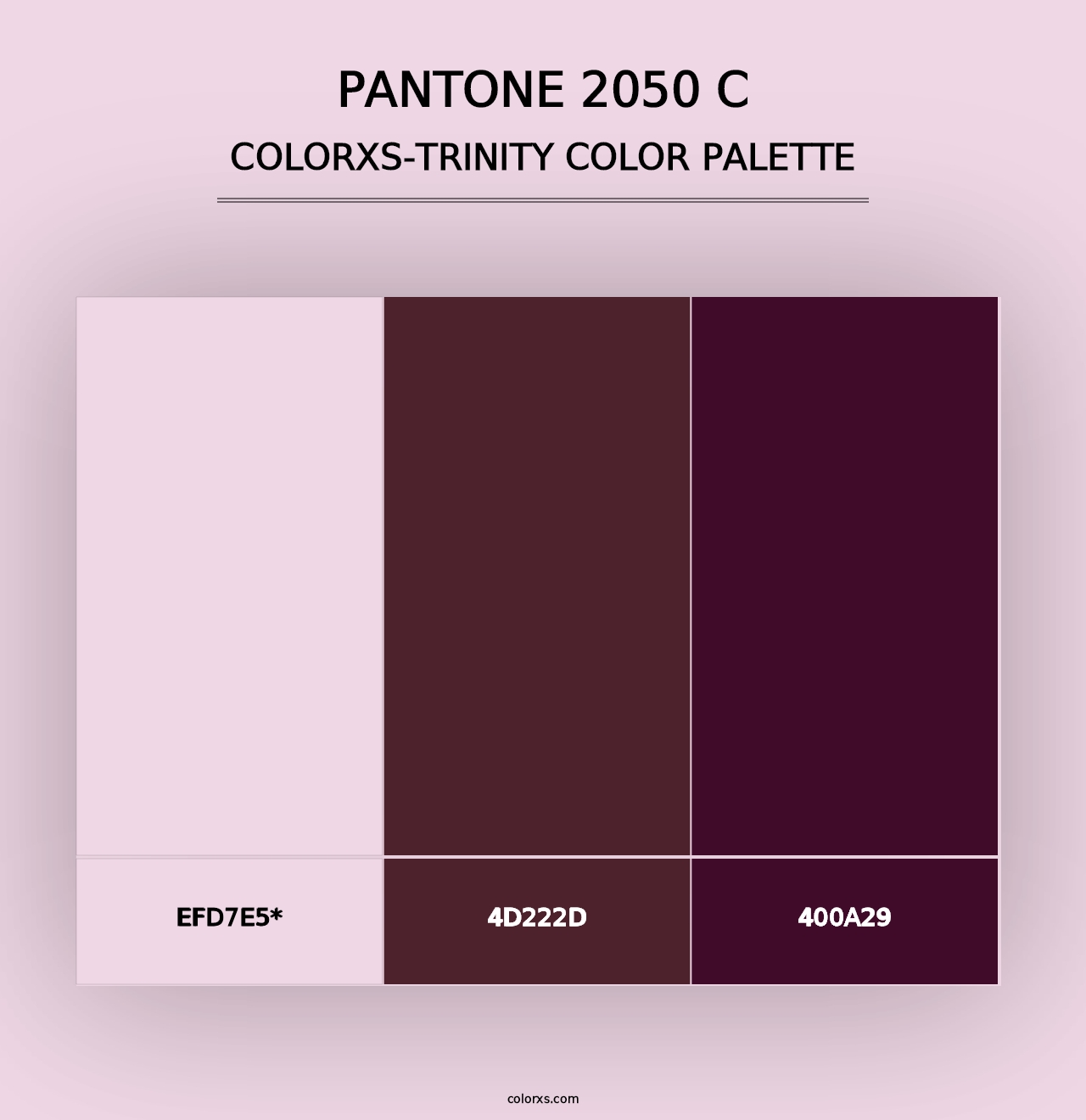 PANTONE 2050 C - Colorxs Trinity Palette