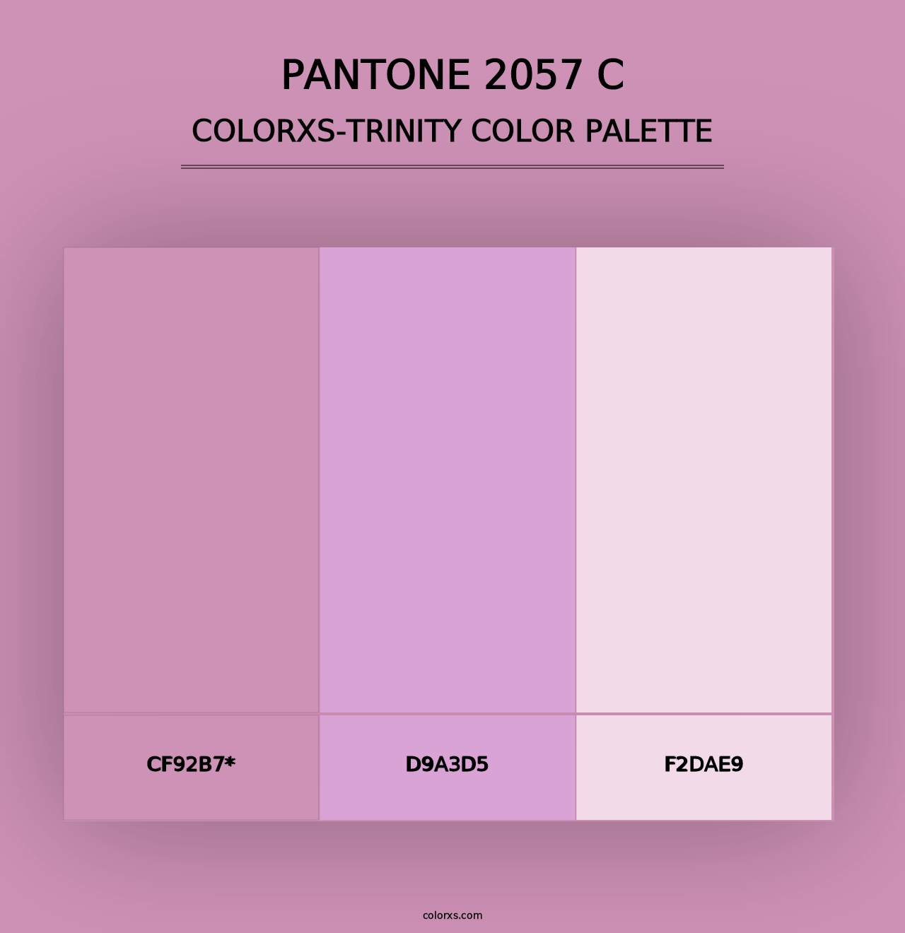 PANTONE 2057 C - Colorxs Trinity Palette