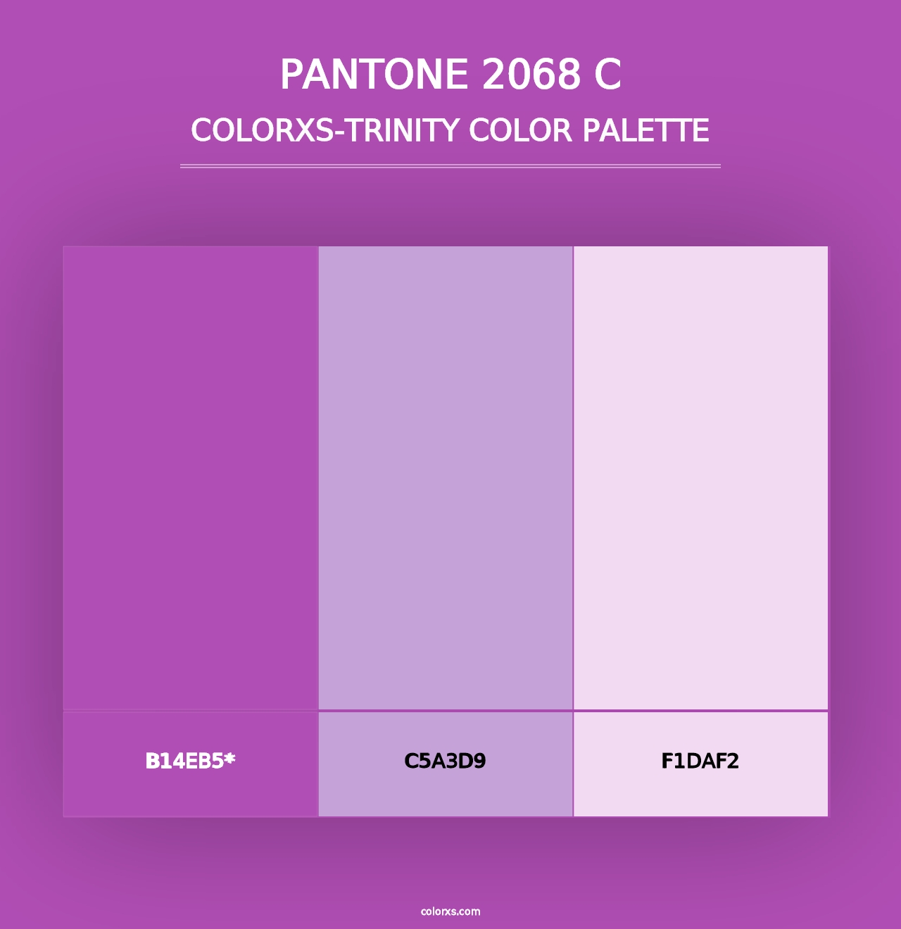 PANTONE 2068 C - Colorxs Trinity Palette