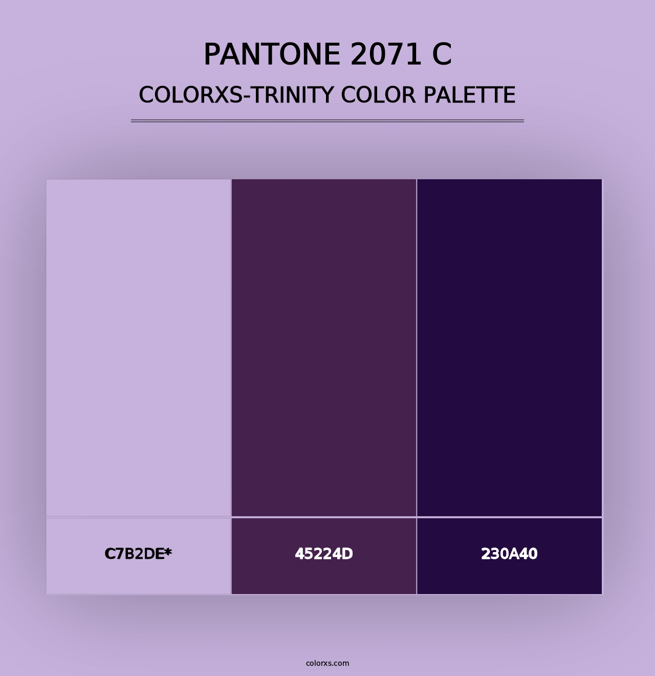 PANTONE 2071 C - Colorxs Trinity Palette