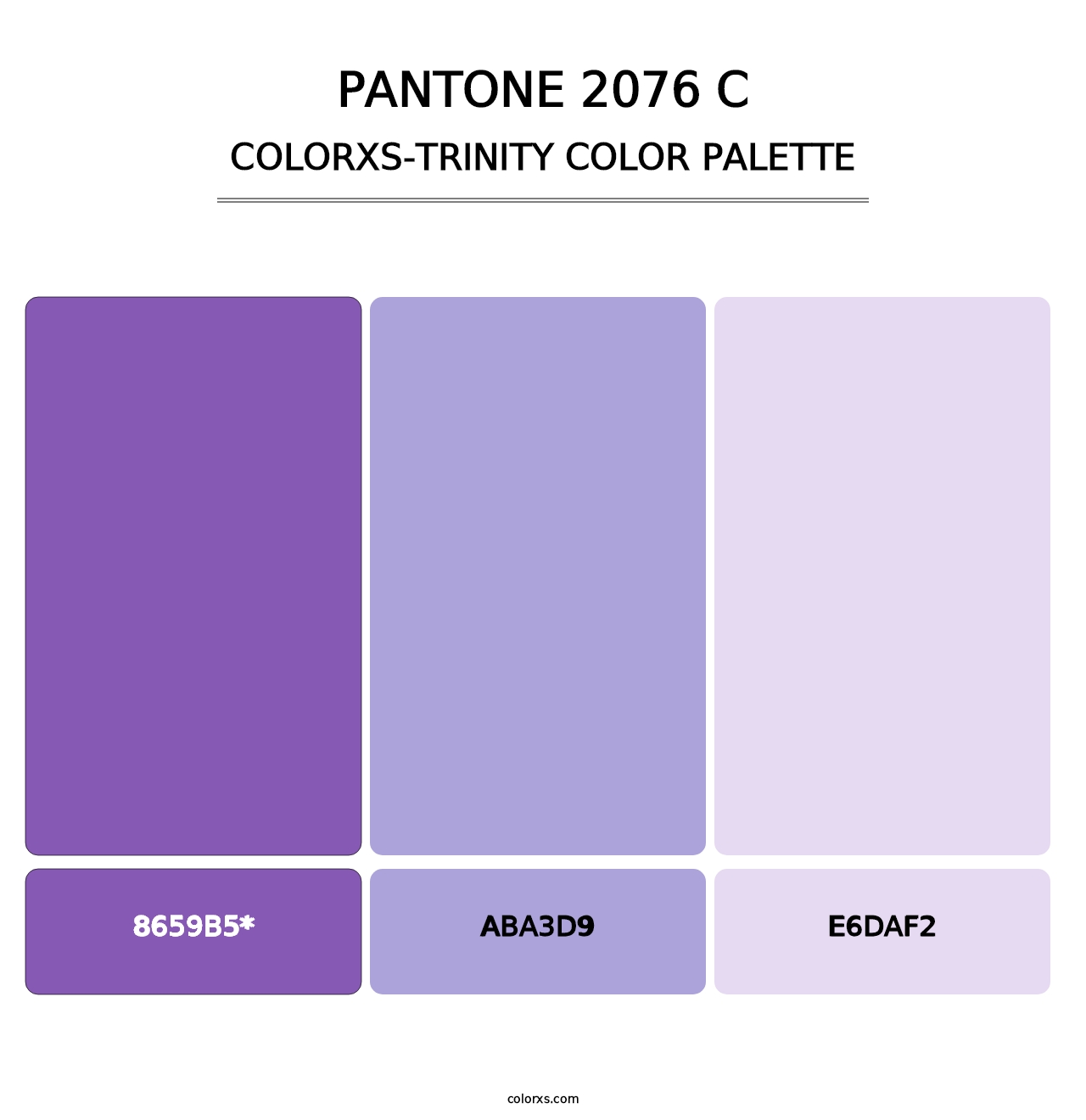 PANTONE 2076 C - Colorxs Trinity Palette