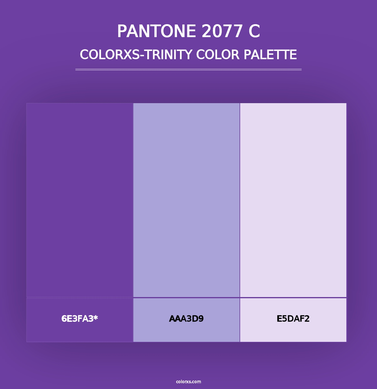 PANTONE 2077 C - Colorxs Trinity Palette