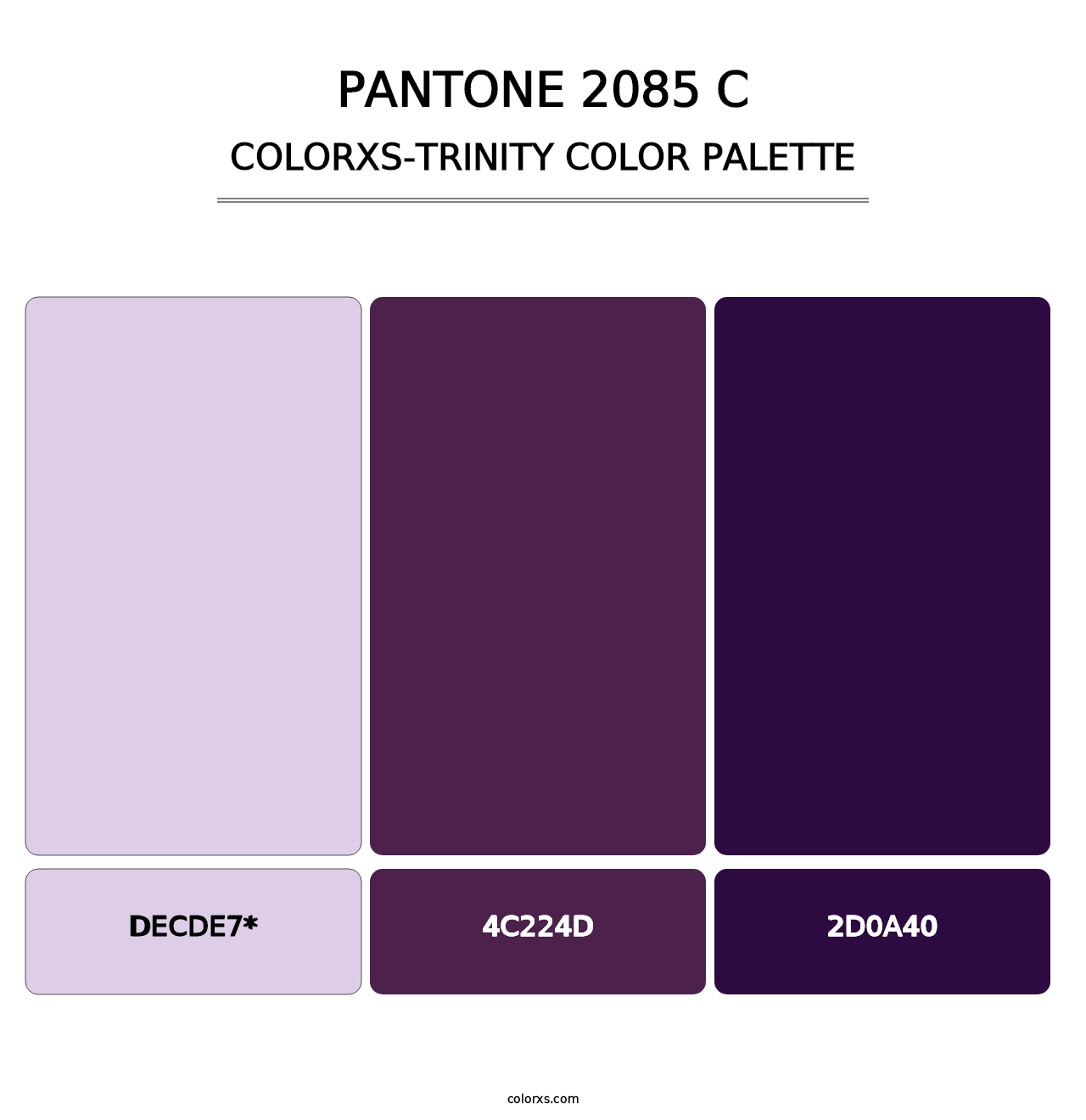 PANTONE 2085 C - Colorxs Trinity Palette