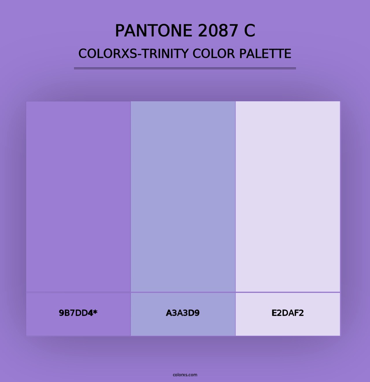 PANTONE 2087 C - Colorxs Trinity Palette