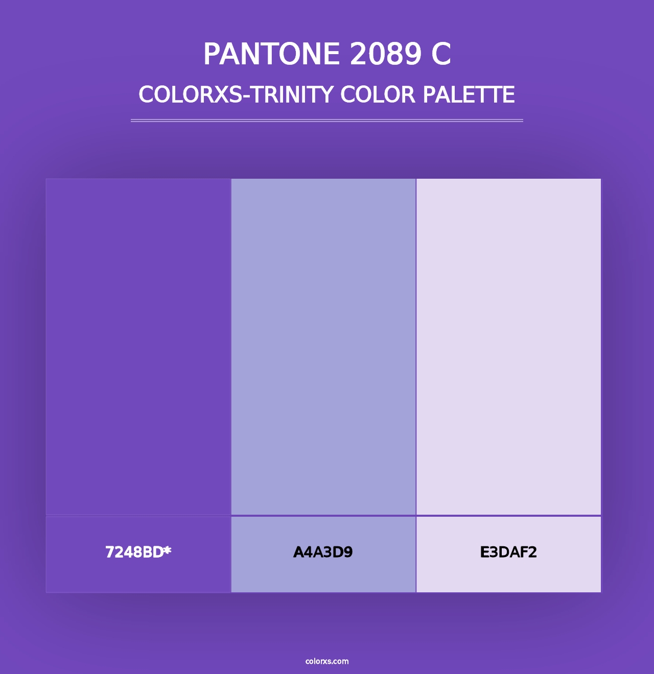 PANTONE 2089 C - Colorxs Trinity Palette