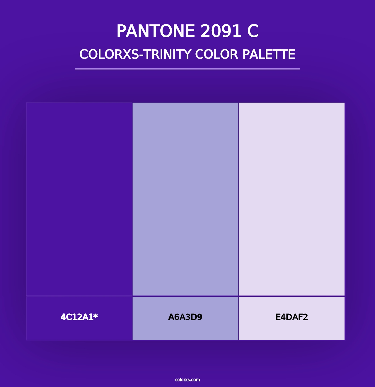 PANTONE 2091 C - Colorxs Trinity Palette