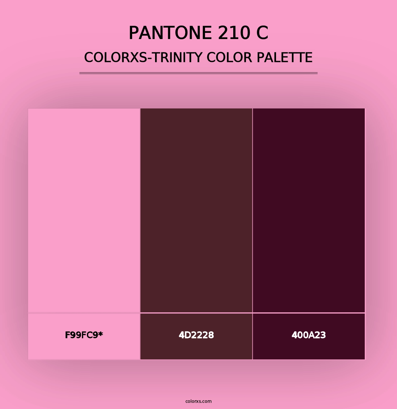 PANTONE 210 C - Colorxs Trinity Palette