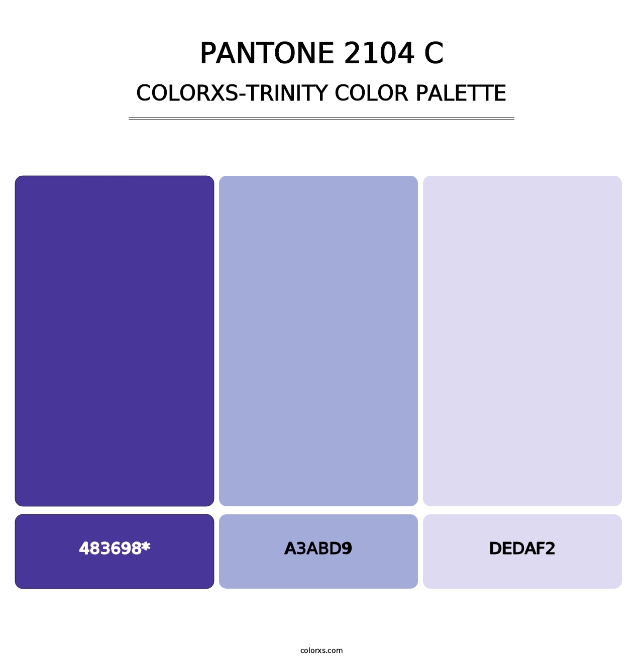 PANTONE 2104 C - Colorxs Trinity Palette