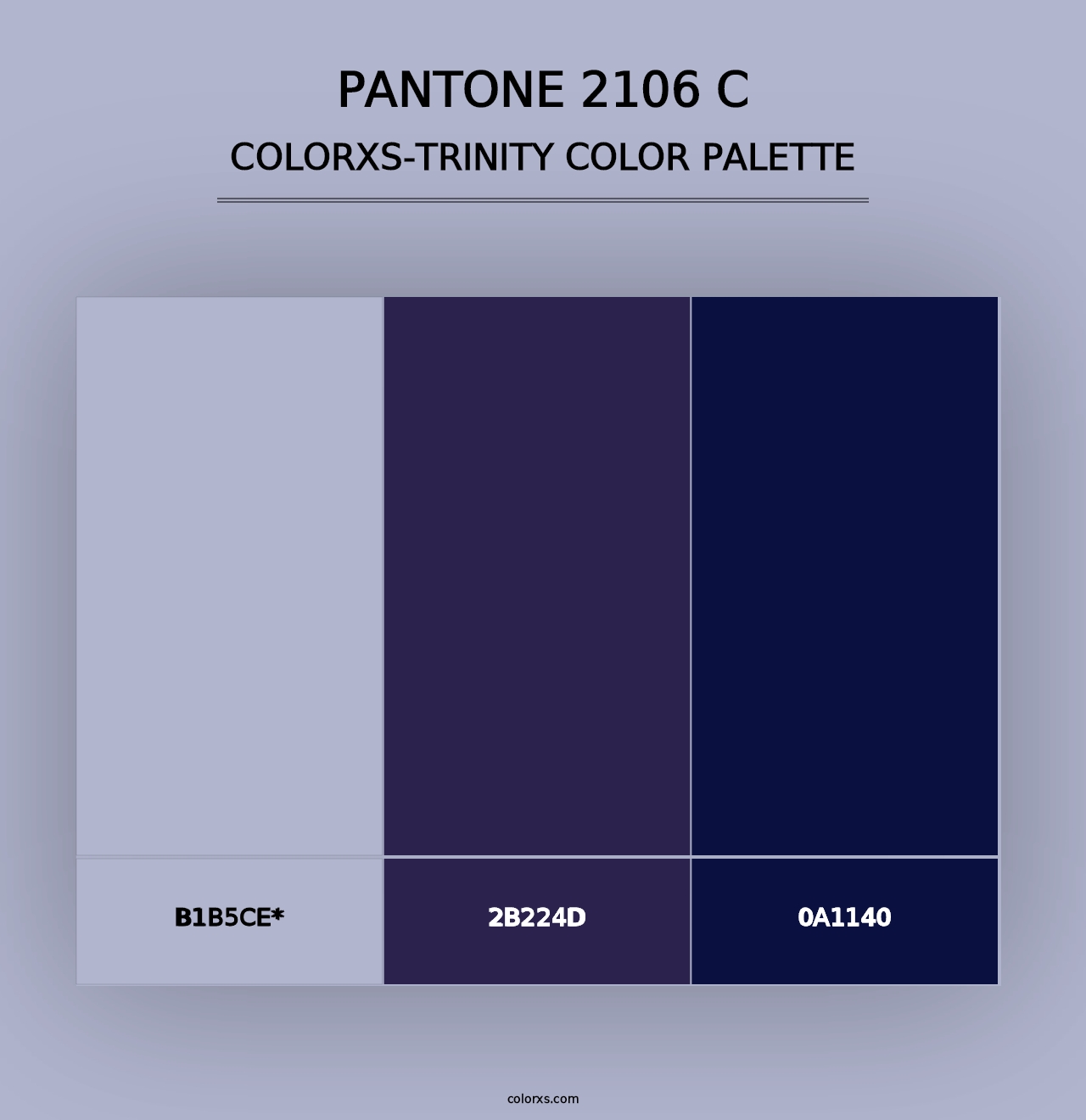 PANTONE 2106 C - Colorxs Trinity Palette