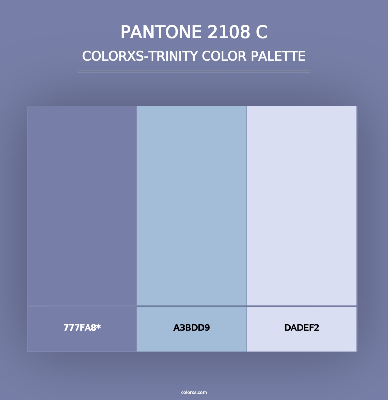 PANTONE 2108 C - Colorxs Trinity Palette